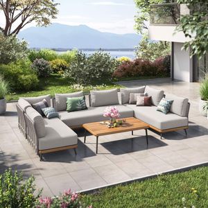 OUTLIV. Ava Ecklounge inkl. Loungetisch Akazie/Rope/Polyester