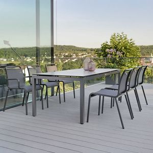 Stern Oskar Gartenmöbel-Set L (6 Plätze) Tisch 200x100cm