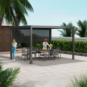 Creador Lino Gartenpergola 400x300x250cm Grau
