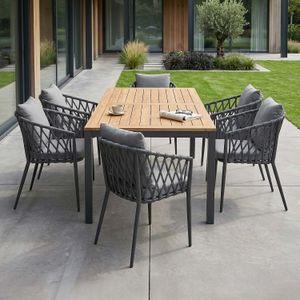 LC Garden Sunrepo Gartenmöbel-Set mit OUTLIV. Tisch 220x100cm