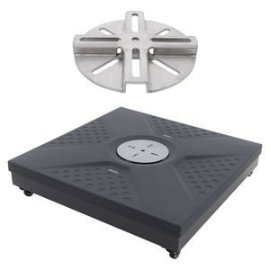 Doppler Active Easy Push Rahmensockel inkl. Abdeckung und Adapterplatte - von LK85-170 auf LK58-170