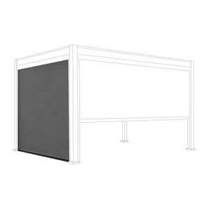 OUTLIV. Bio Santorini Seitenteil für Gartenpergola 300cm Aluminium