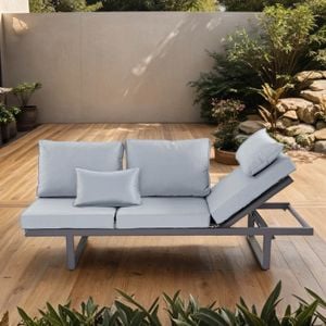 LC Garden Bondino Diningsofa Aluminium/Kunstfaser