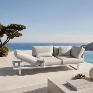 Solpuri Boom Diningsofa verstellbar Aluminium/Bombay