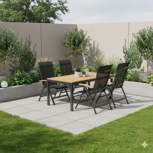 OUTLIV. Alpha Gartenmöbel-Set M verstellbar (4 Plätze) Tisch 150/210x90cm