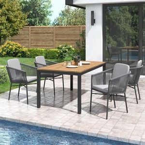 OUTLIV. Ohio Gartenmöbel-Set 5-tlg. Tisch 160x90cm