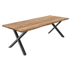OUTLIV. Negara Gartentisch Edelstahl/Teak recycelt