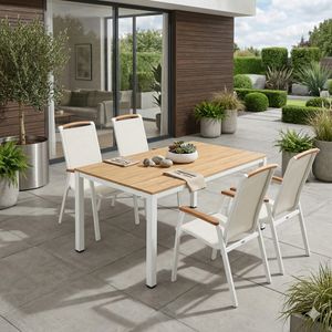Kettler Memphis Gartenmöbel-Set M (4 Plätze) Tisch 160x95cm
