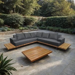 LC Garden Sunbay Ecklounge Teak/Sunbrella