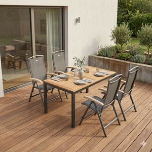 Hartman Raffaelo Gartenmöbel-Set M (4 Plätze) mit OUTLIV. Tisch 160x90cm