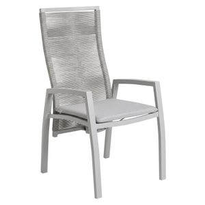 Interliving 7011 Gartensessel verstellbar Aluminium mit Sitzkissen