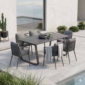 LC Garden Sunrepo Gartenmöbel-Set mit OUTLIV. Tisch