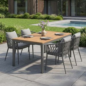 LC Garden Sunrepo Gartenmöbel-Set M (4 Plätze) mit OUTLIV. Tisch 160x90cm