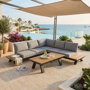 OUTLIV. Oktava Ecklounge 3-tlg. Aluminium/Olefin