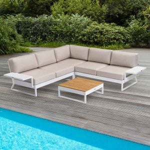 Kettler Ocean Skid Platform Loungeset Aluminium/Sunbrella