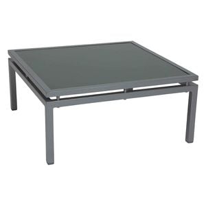 Stern Skelby Loungetisch 75x75cm Aluminium/Glas