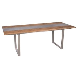 Zebra Unyx Gartentisch 220x100x75cm Edelstahl/Teak