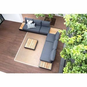 Zebra Cubo Ecklounge 6tlg. Aluminium/Teak/Olefin