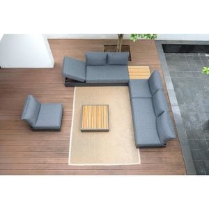 Zebra Cubo Ecklounge 5tlg. Aluminium/Teak/Olefin