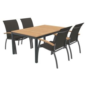 OUTLIV. Davos Gartenmöbel-Set M (4 Plätze) Tisch 150/210x90cm