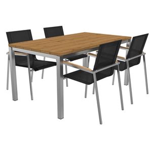 OUTLIV. Rimini Gartenmöbel-Set M (4 Plätze) Tisch 160x90cm