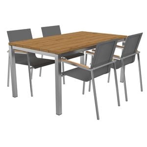 OUTLIV. Rimini Gartenmöbel-Set M (4 Plätze) Tisch 160x90cm