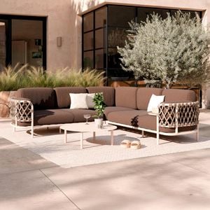 OUTLIV. Langham Ecklounge Aluminium/Rope/Bouclé