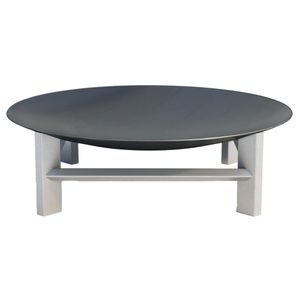 SvenskaV Alpha XXL Feuerschale 58x58x20cm Edelstahl/Rohstahl