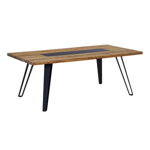 OUTLIV. Alita Gartentisch 200x100cm Stahl/Teak Recycelt