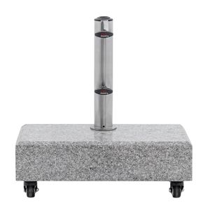 Doppler Balkon-Granitständer 25kg rollbar/Edelstahlrohr