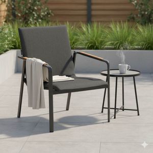 Kettler Diamond Loungesessel Aluminium/Sunbrella