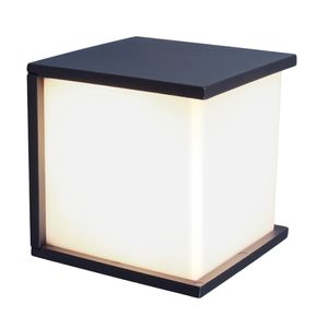 LUTEC Box Cube Außenwandbeleuchtung Gussaluminium