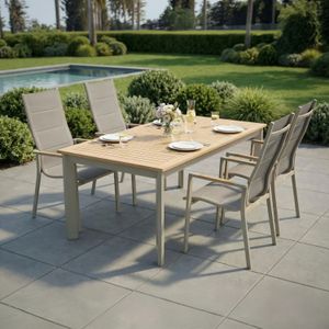 LC Garden Unicamo Gartenmöbel-Set Tisch 180/240x90cm