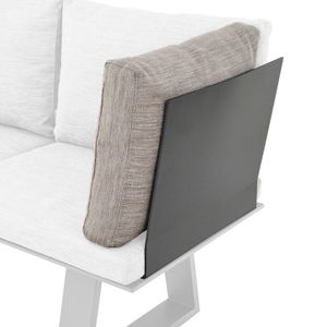 Siena Garden Repton Ansteckteil für Diningsofa Aluminium/Texfabric