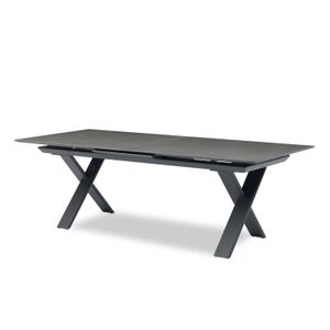 Zebra Levare Ausziehtisch 240/300x100cm Aluminium/Keramik