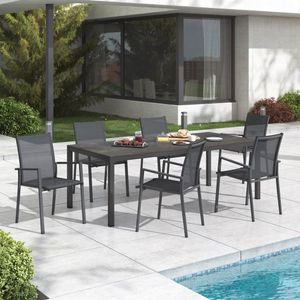 OUTLIV. Kobe Gartenmöbel-Set L (6 Plätze) Tisch 220x100cm