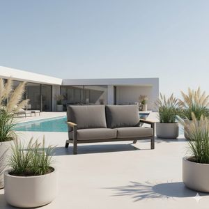 4Seasons Capitol Gartenloungesofa Aluminium/Olefin