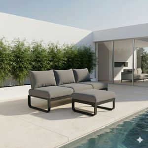 Zebra Fly Loungeset Aluminium/Olefin