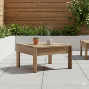 OUTLIV. Castello Loungetisch 70x70cm Teak