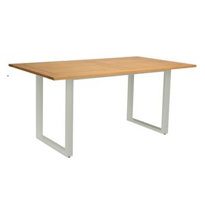 Stern Gartentisch 180x100cm Aluminium/Teak