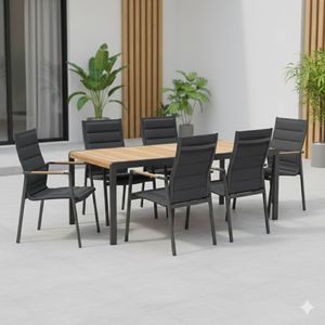 LifestyleGarden Espoo Gartenmöbel-Set L (6 Plätze) Tisch 221x95cm