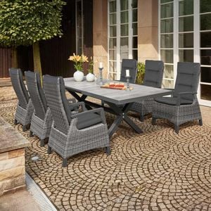 Siena Garden Corido Move Gartenmöbel-Set L (6 Plätze) Tisch 200/260x100cm