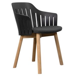 Cane-Line Choice Gartenstuhl Teak/Polypropylen mit Sitzkissen