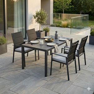 Niehoff Nancer Gartenmöbel-Set M (4 Plätze) mit OUTLIV. Tisch 160x90cm