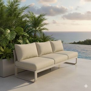 Zebra Fly Gartenloungesofa verstellbar Aluminium/Olefin