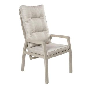 LC Garden Bondino Gartensessel verstellbar Aluminium mit Sitz- und Rückenkissen