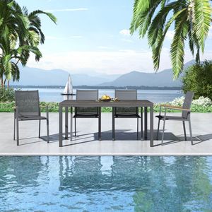OUTLIV. Kobe Gartenmöbel-Set M (4 Plätze) Tisch 160x90cm
