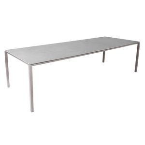 Cane-Line Pure Gartentisch 280x100cm Aluminium/Keramik