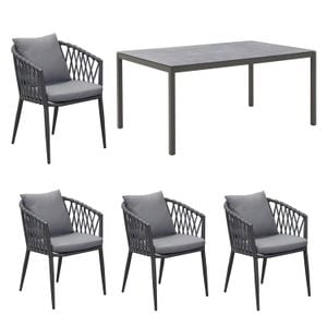 LC Garden Sunrepo Gartenmöbel-Set M (4 Plätze) Tisch 160x100cm