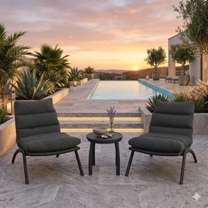 OUTLIV. Bess Loungeset inkl. Loungetisch Aluminium/Polyester  